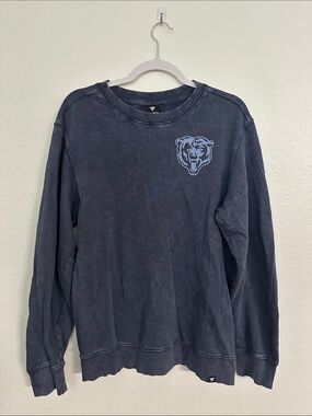 Fanatics Navy Crewneck Sweatshirt with Light Blue Bear Logo
